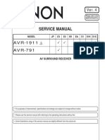 AVR-1911 AVR-791 Service Manual