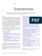 Production, Testing, and Value Assignment of In-House Reference Materials For Metals, Ores, and Other Related Materials