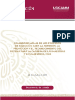 Mi Planeación de Clase CALENDARIO-ANUAL-PROCESOS - CARRERA - 2020 PDF