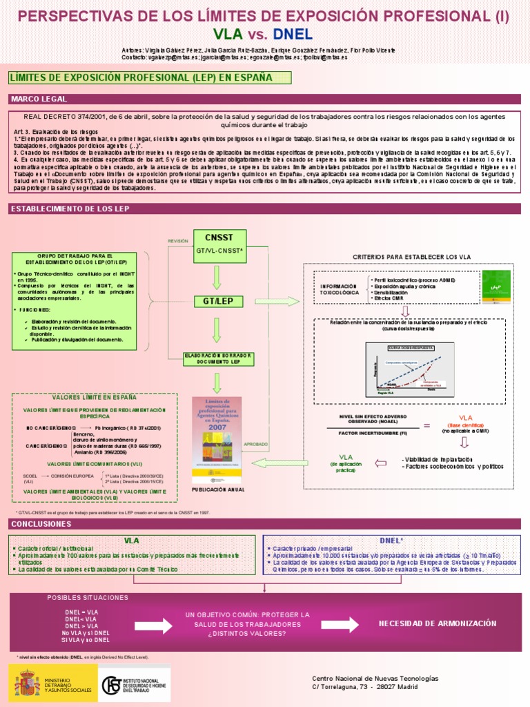 Perspectivas de Los LEP - VLA Vs DNEL | PDF | Toxicología | Seguridad y ...