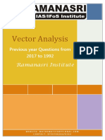 Vector Analysis Previous Year Questions From 2017 To 1992