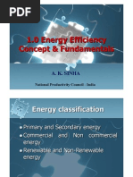 1.0 Energy Efficiency Concept & Fundamentals