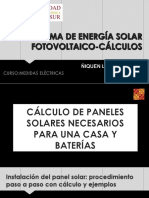 Cálculos - Paneles Solares