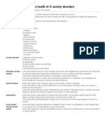 ATI Mental Health CH 11: Anxiety Disorders