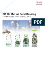 CRISIL Mutual Fund Ranking: For The Quarter Ended June 30, 2019