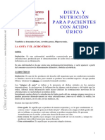 Dieta Nutricion para Pacientes Con Acido Urico PDF