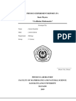 Physics Experiment Report (Iv) Basic Physics "Oscillation Mathematics"