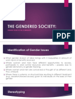 The Gendered Society:: Gender Issues in The Community