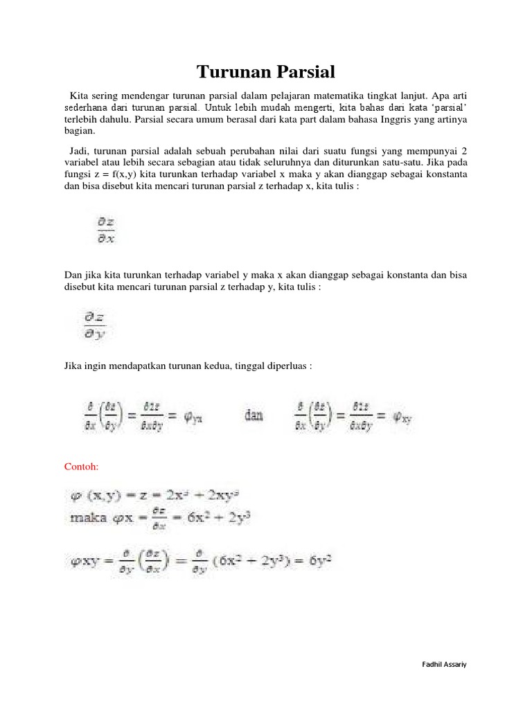 Turunan Parsial Docx