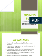 Business Plan: - Blueprint of Entrepreneurs