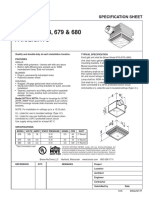 MODELS 678, 679 & 680 Fan/Lights: Specification Sheet