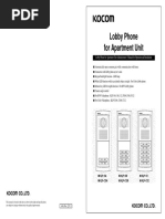 Lobby Phone For Apartment Unit Administrator's Manual For Operation and Installation