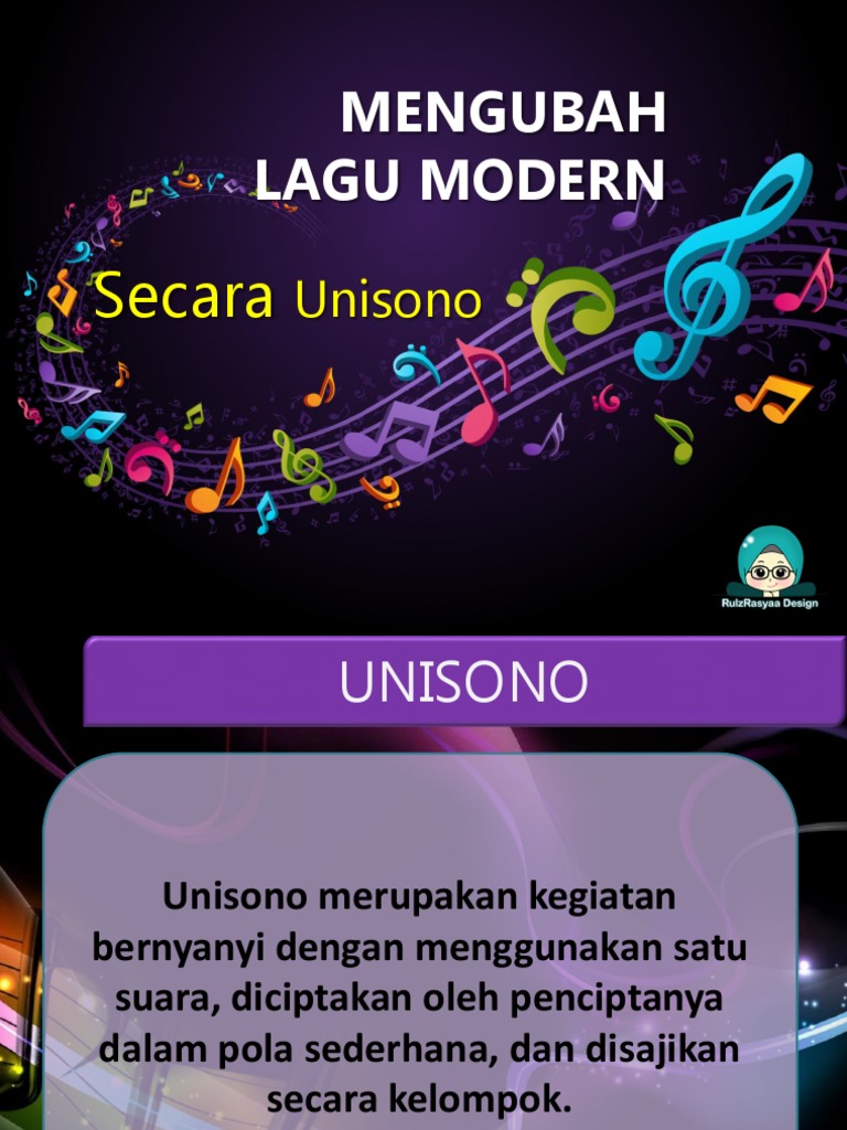 Mengubah Lagu Modern Unisono