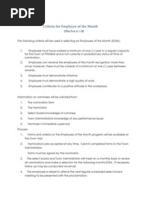 Eom Criteria