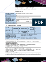 Guía de Actividades y Rúbrica de Evaluación - Tarea 2 - La Comunicación Asertiva en El Ejercicio Docente