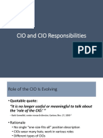 Evolving Role of the CIO