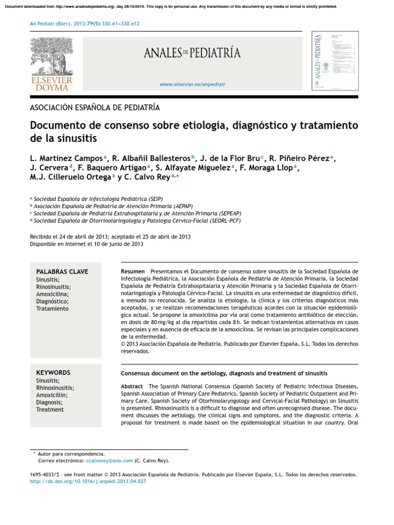 Sinusitis PDF | PDF | Tos | Resfriado comun
