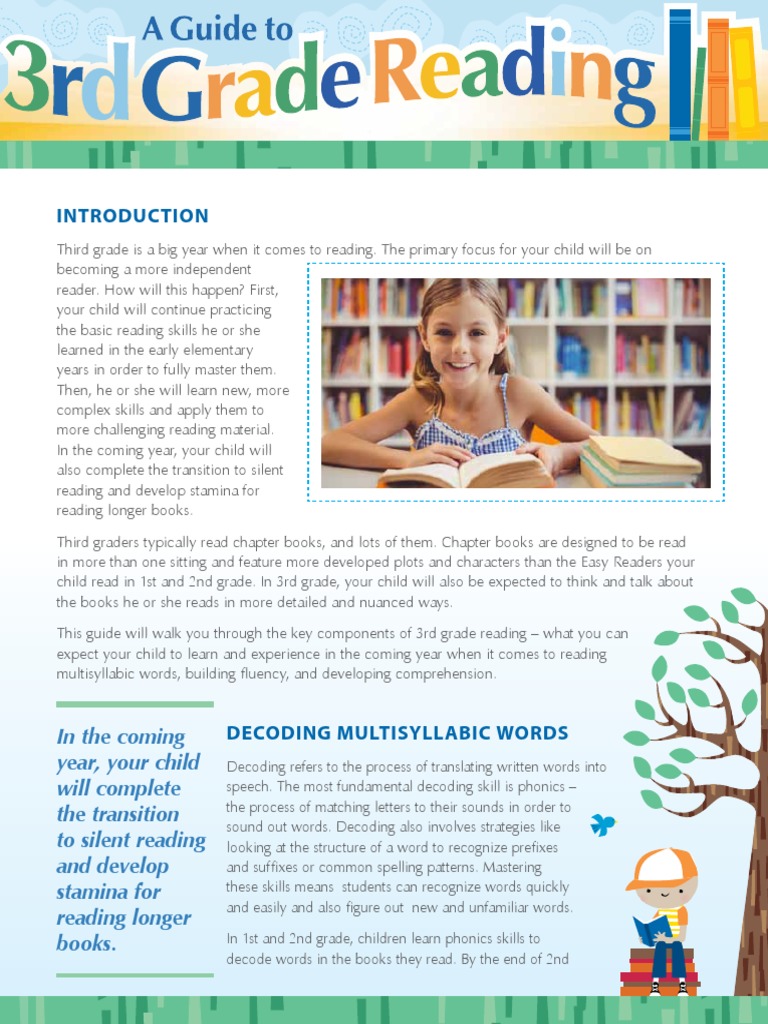 3rd Reading Guide 8.30.18 | PDF | Reading Comprehension | Fluency