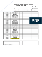 Central Luzon Doctors' Hospital - Educational Institution Inventory Count Sheet