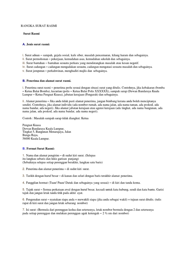 Surat Rasmi 1 | PDF | Ilmu Sosial