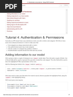 4 - Authentication and Permissions - Django REST Framework