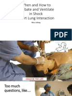 When and How To Intubate and Ventilate in Shock Heart Lung Interaction
