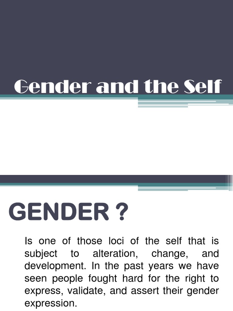 Understanding Gender and the Self | PDF | Social Science