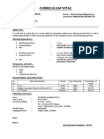 Curriculum Vitae: Ravindra Bhimrao Patil