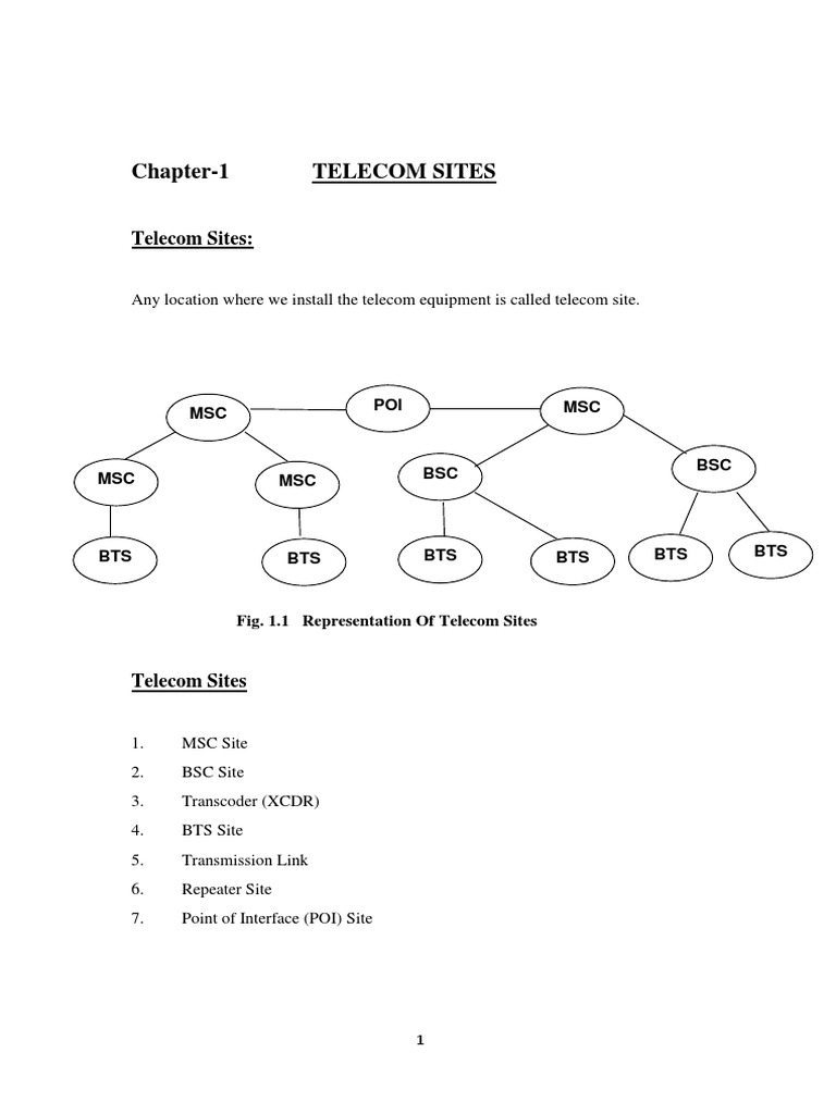 Overview of Telecom Site Components | PDF | Data Transmission ...