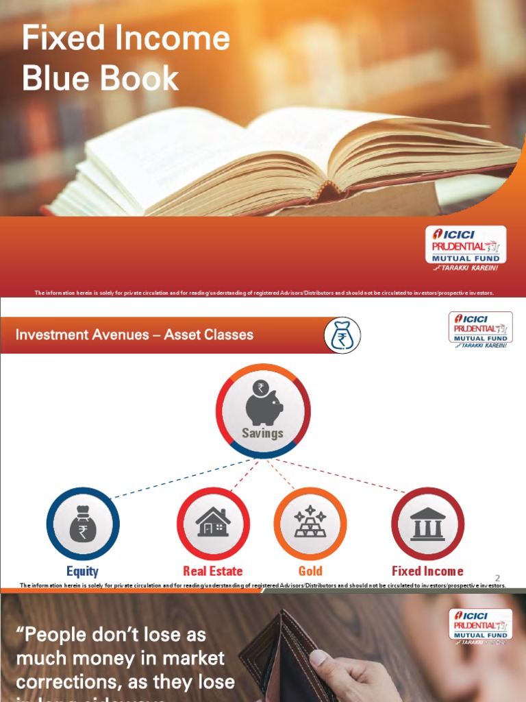 Fixed Blue Book ICICI Prudential PDF Investor Investing