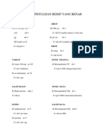 Contoh Penulisan Resep Yang Benar