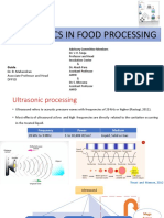 Megasonics in Food Processing