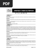 Unified Cyber Olympiad: Syllabus