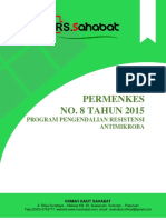 Permenkes NO. 8 TAHUN 2015: Program Pengendalian Resistensi Antimikroba
