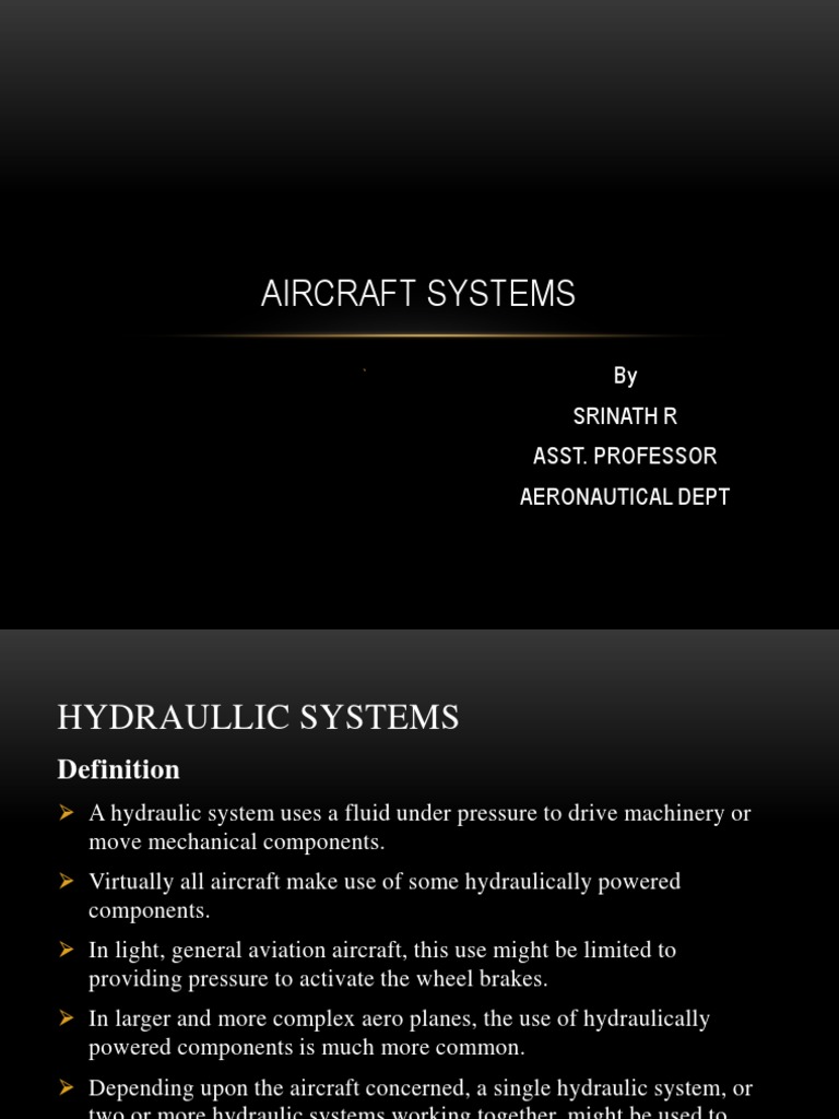 Aircraft Systems Course PDF Aviation Aerospace
