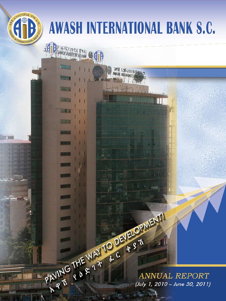 Awash International Bank Annual Report 2011 | PDF | Dividend | Banks