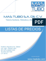 Tubería PVC Mastubo