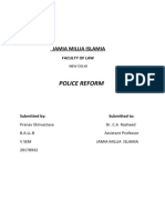 Police Reform: Jamia Millia Islamia