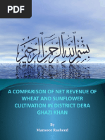 A Comparison of Net Revenue Wheat of Wheat N