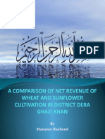 A Comparison of Net Revenue Wheat of Wheat N