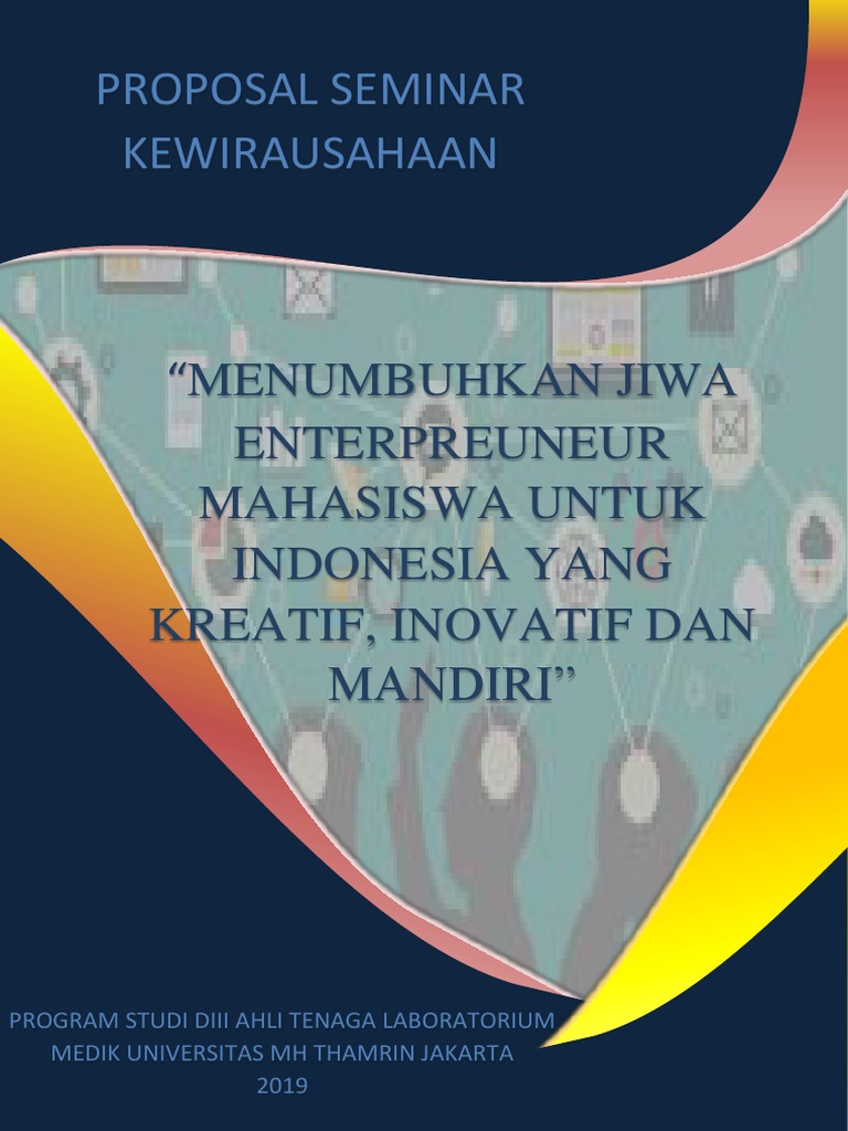 Contoh Proposal Seminar Proposal Seminar Kewirausahaan
