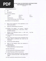 CM Relief Fund Medical Application Form | PDF | Patient | Hospital