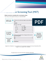 Malnutrition Screening Tool (MST