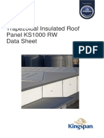 Kingspan PIR Trapezoidal Roof KS1000RW Datasheet en UK