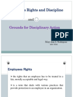 Employees Rights and Discipline GDA by MAR