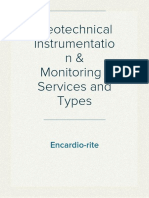 Geotechnical Instrumentation & Monitoring - Services and Types