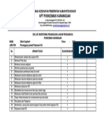 Daftar Ceklis Monitoring KIA-13