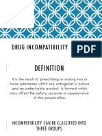 Drug Incompatibility: Endterm