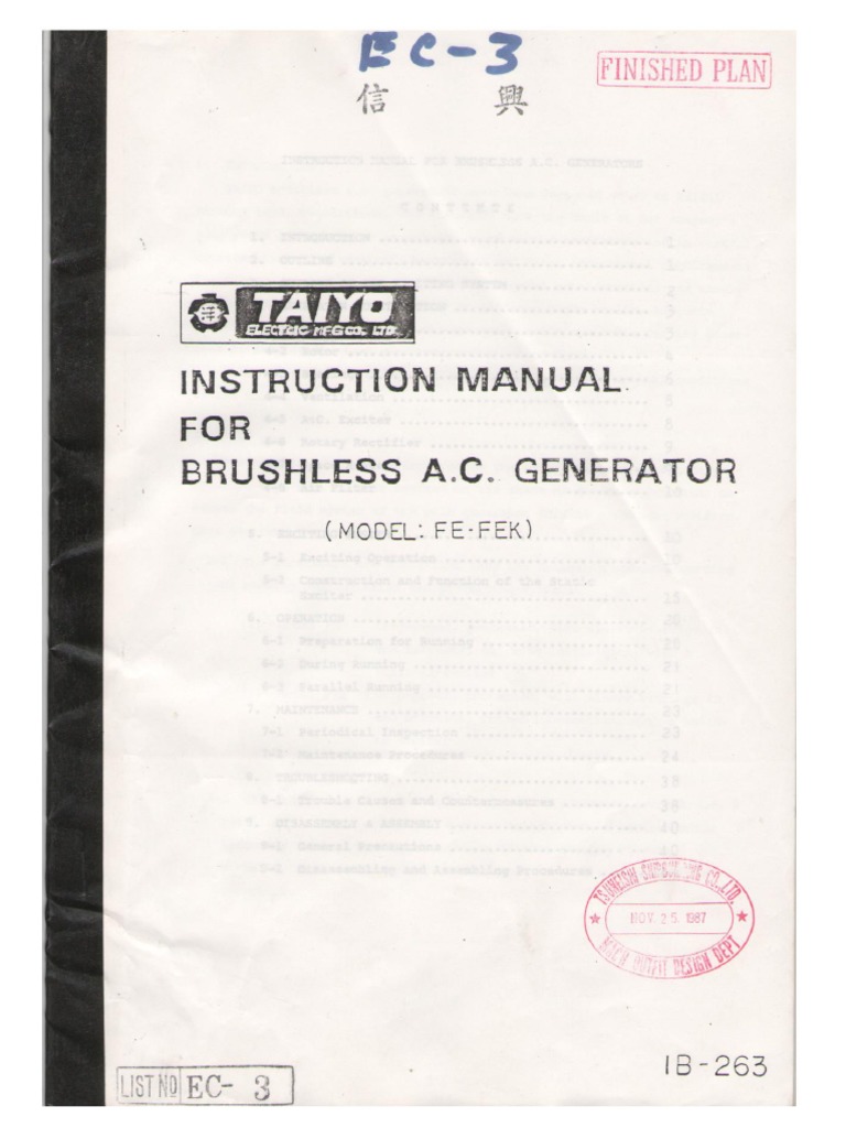 Alternator Manual PDF Rectifier Transformer