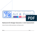Jewellery Design Brief National 4 and 5